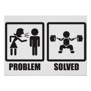 Problem Solved   Squat Poster