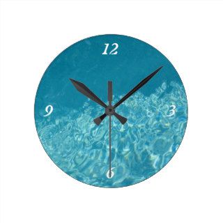Water Effect Round Clocks