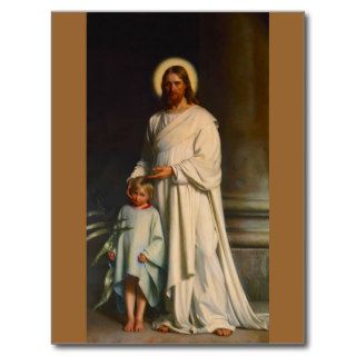 Christ Blessing Child Postcard