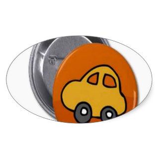 2014 GIFTS  MINI TOY CAR Button Oval Stickers
