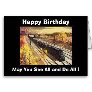 Pennsylvania Railroad Tanker Trains 1942 Birthday Cards