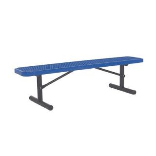 Ultra Play 6 ft. Diamond Blue Commercial Park Portable Bench without Back PBK942P V6B