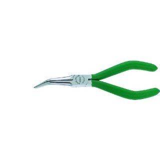 Stahlwille 65375160 Snipe Nose Needle Plier, 45 Bent, Chrome Plated Head, Dip Coated with Sure Grip Surface Handle, 160mm Length