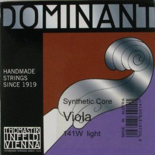 Thomastik Infeld Viola Dominant Set (136, 137, 138, 139) 4/4 Size Weich, 141 4/4W Musical Instruments