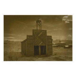 Bodie Firehouse Sepia Poster