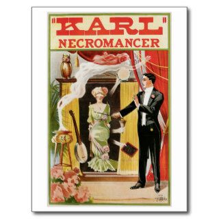 Karl ~ Necromancer Magician Vintage Magic Act Postcard