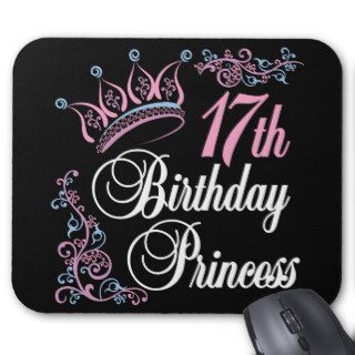 17th Birthday Princess Mouse Mat