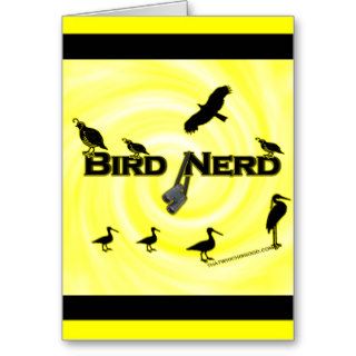 Bird Nerd Silhouette Card