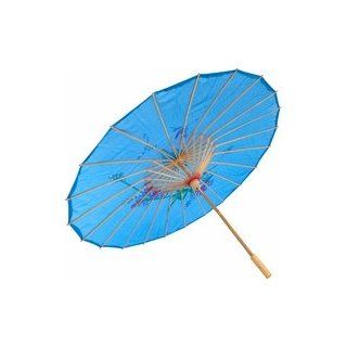 Japanese Chinese Umbrella Parasol 22in L Blue 157 12   Chinease Parasol