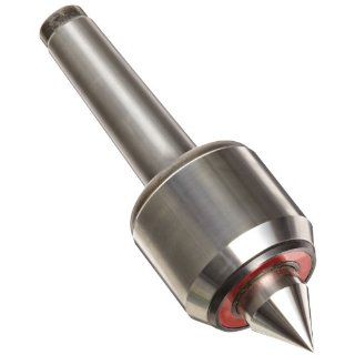 Rhm 60846 Type 615 Tool Steel Revolving Tailstock Center with 60 Degrees Impact Damping Tip, Morse Taper 4, Size 158 Live Centers