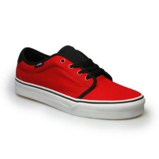 Vans 159 Vulcanized Red Black Canvas Trainer Fashion Sneakers Shoes
