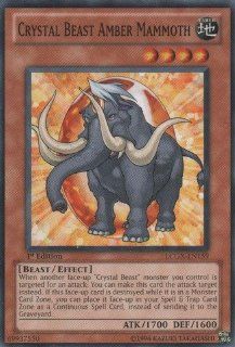 Yu Gi Oh   Crystal Beast Amber Mammoth (LCGX EN159)   Legendary Collection 2   1st Edition   Common Toys & Games