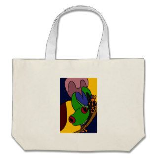 XX  Abstract Art Tree Frog Canvas Bags