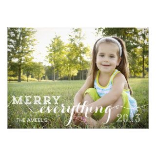 Merry Everything  Holiday Photo Card