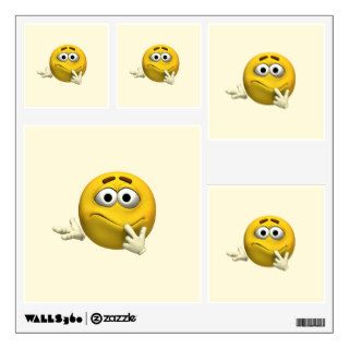 Confused Emoticon Wall Graphics