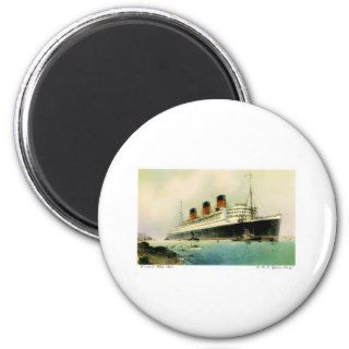 RMS Queen Mary Vintage Passenger Ship Fridge Magnets