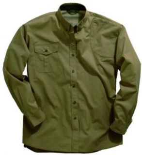 142K Long Sleeved Mesh Back Shooting Shirt (4XL in Sage w Left Hand Pocket) Button Down Shirts Clothing