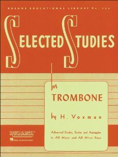 Hal Leonard Rubank Selected Studies for Trombone Musical Instruments