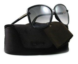 Tom Ford Callae FT0165 Sunglasses 01B Shiny Black (Gray Gradient Lens) 61mm Watches