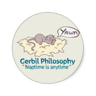 Naptime is Anytime Gerbil Sticker