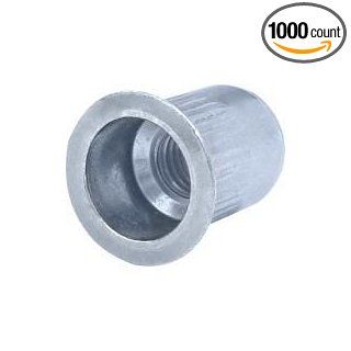 Ribbed "L" Series Rivet Nuts   Material Stainless Steel, Thread Size 1/4 20 UNC, Grip Range .027 .165, 1000 Piece Box