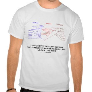I've Come To The Conclusion (Genealogical Tree) T shirt