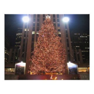 Christmas Tree Rockefeller Center Custom Invitations