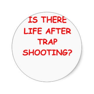 trap shooting round stickers