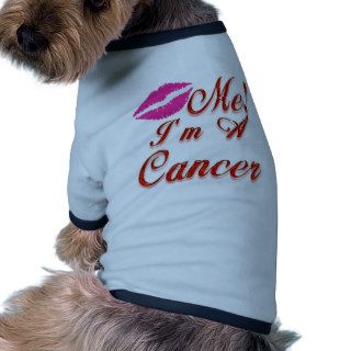cancer kiss me zodiac dog t shirt