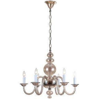 Crystorama Lighting Group 9846 CH CG Harper 6 Light Candle Style Chandelier, Polished Chrome   Wall Sconces  