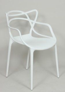 Control Brands Stilnovo White Sebastian Arm Chair   Armchairs