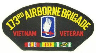 173RD AIRBORNE BRIGADE VIETNAM VETERAN BLACK PATCH(Can be sewn or ironed on jacket or hat) Patch 3"x5" 
