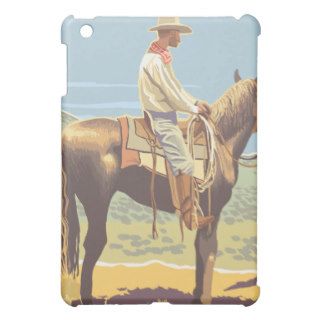 Cowboy (Side View)Wyoming iPad Mini Covers
