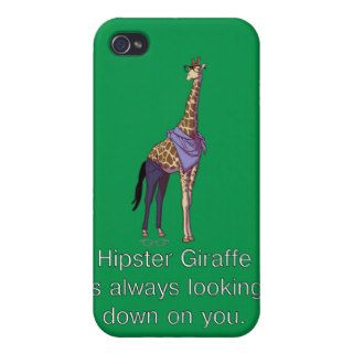 Hipster Giraffe iPhone 4/4S Case