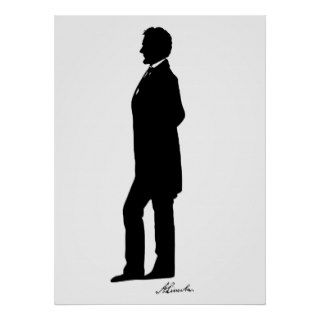 Abraham Lincoln Silhouette Print