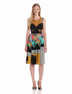 Tracy Reese Women's Combo Frock With Contrast Cups Dresses
