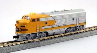 Kato N Scale EMD F7A Locomotive Santa Fe "Yellow Bonnet" with Inserts for Road #304 & #315 Factory Installed TCS DCC Decoder KA 176 2125 1 Toys & Games