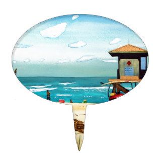 Lifeguard Tower II Cake Picks