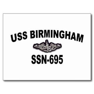 USS BIRMINGHAM (SSN 695) POSTCARD
