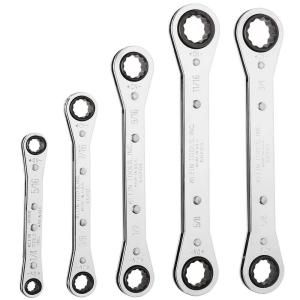 Klein Tools Ratcheting Box Wrench Set & Pouch (5 Piece) 68221