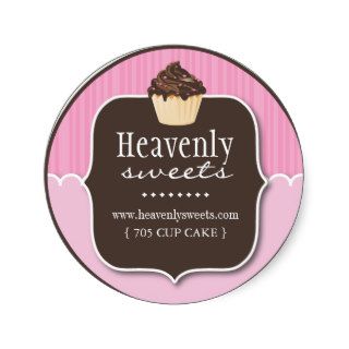 Decorative Cupcake   Pastry Chef Stickers