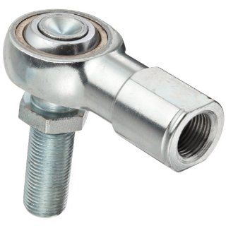 Sealmaster TFL 8Y Rod End Bearing With Y Stud, Three Piece, Commercial, Non Relubricatable, Left Hand Female to Right Hand Male Shank, 1/2" 20 Shank Thread Size, 25 degrees Misalignment Angle, 1.312" Overall Head Width, 1.156" Thread Length