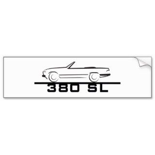 Mercedes 380 SL Type 107 Bumper Stickers