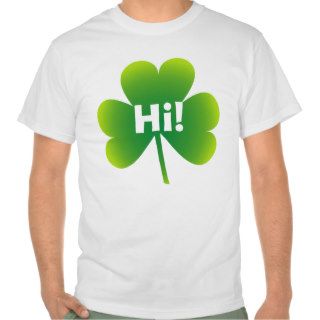 St Patrick's Day Shamrock Hi T shirt