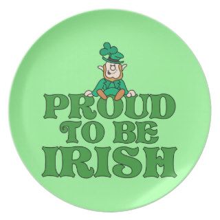 Proud to be Irish Leprechaun Plates