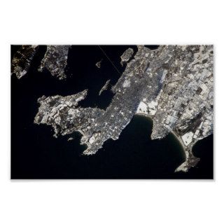 Newport, Rhode Island   Orbital View Poster