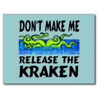 Release the Kraken Postcards