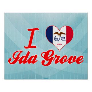 I Love Id +Grove, Iowa Posters