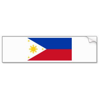 Philippine Flag, Philippine Islands National Flag Bumper Sticker