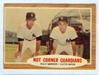 1962 Topps Hot Corner Guard Clete Boyer Billy Gardner Card #163 New York Yankees VG OC at 's Sports Collectibles Store